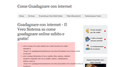 Desktop Screenshot of guadagnaretramiteinternet.com